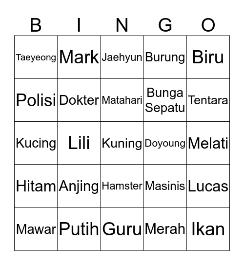 jjiminparx Bingo Card