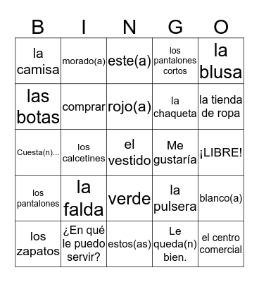 S1B: C8 Bingo Card