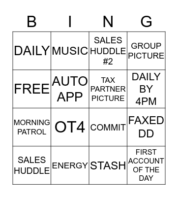 BOUNTY HUNTER  Bingo Card