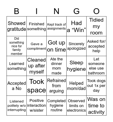 Bravo Bingo Card