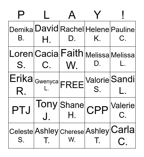 Making A Dedicated Difference Bingo Card