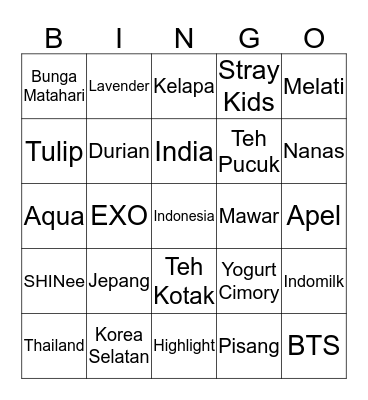 BuiBui Bingo Card