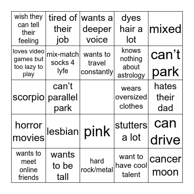 cobie bingo  Bingo Card