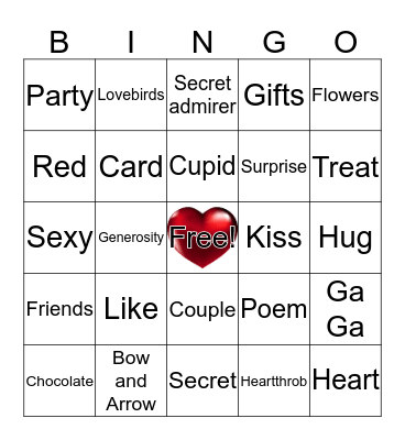 Valentine's Bingo Card