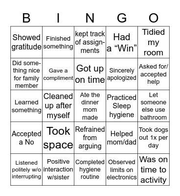 Bravo Bingo Card