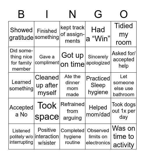 Bravo Bingo Card