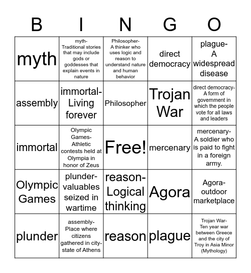 HELLO THERE Bingo Card