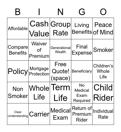 The Barr Agency Bingo  Bingo Card