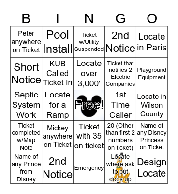 LRA Week 2020 Bingo Card