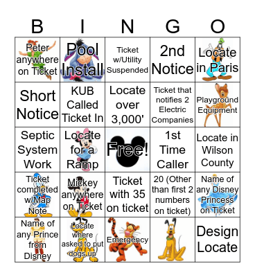 LRA Week 2020 Bingo Card