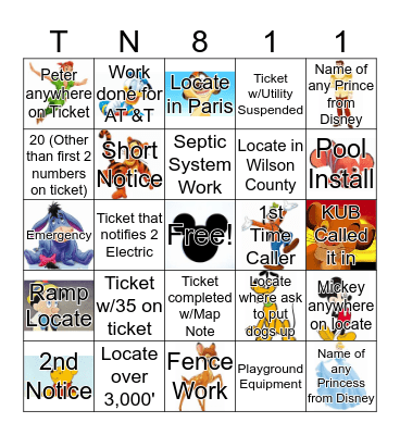 LRA Week 2020 Bingo Card