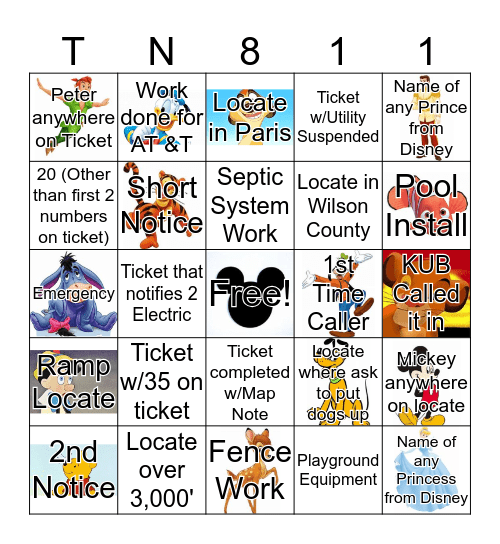 LRA Week 2020 Bingo Card