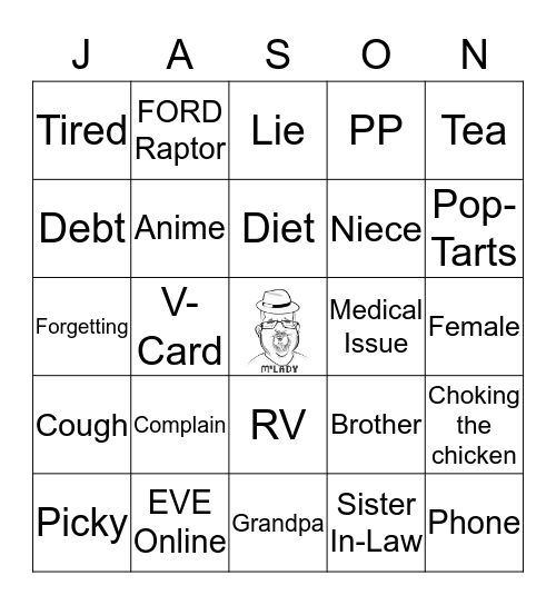 Jason's Bingo Card