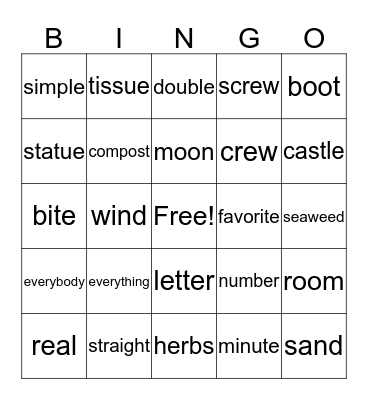 Bingo Card