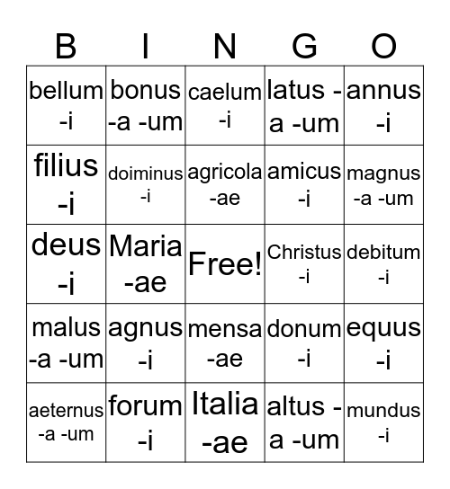 Unit 3 Bingo Review Bingo Card