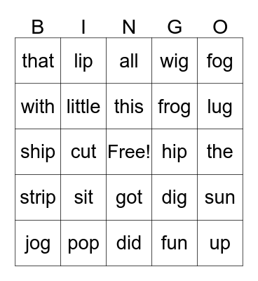 Christians Words TWO Bingo Card