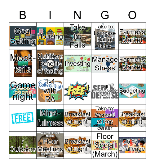 Floor BINGO Card