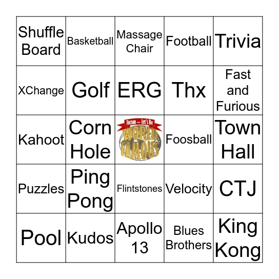 Fun At Work Bingo Card