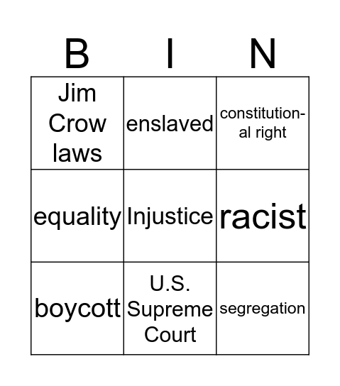 This Is What Courage Looks Like Bingo Card