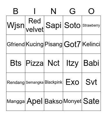 Bingo Nso Bingo Card