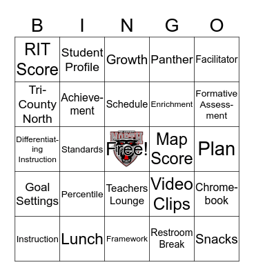 Tri-County North Bingo Card
