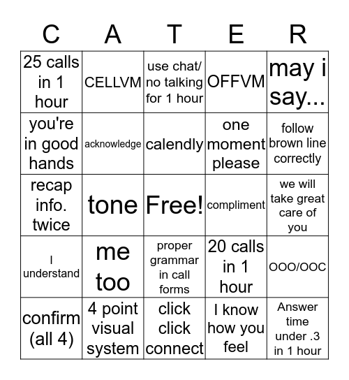 ABBY BINGO Card