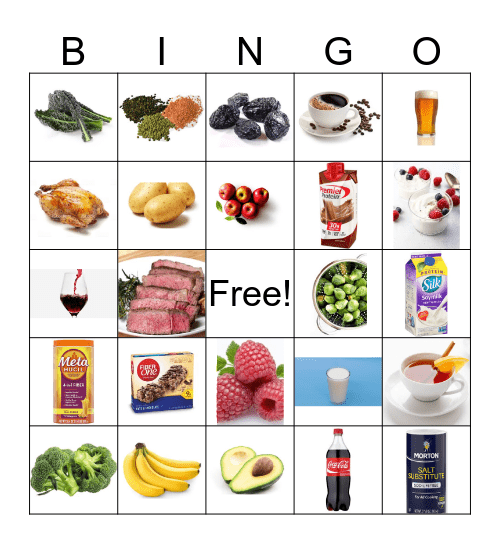 Food: Friend or Foe?  Bingo Card