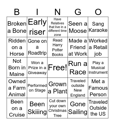 Inclusion Bingo Card