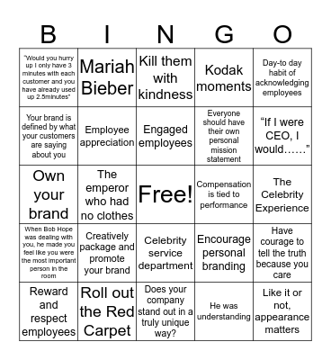 San Martin MDM Bingo Card