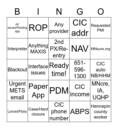 METS Bingo 4.0 Bingo Card