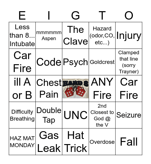 Hard 8 Bingo Card