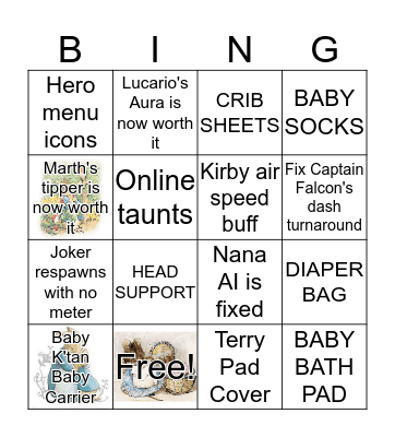 BABY SHOWER Bingo Card