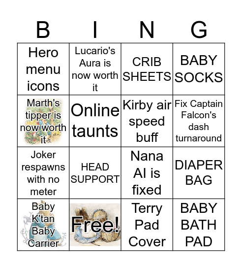 BABY SHOWER Bingo Card