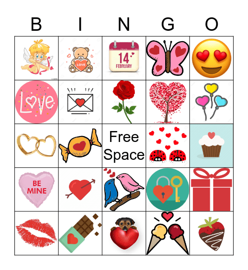 Valentines Day Bingo!  Bingo Card
