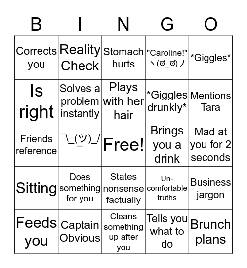 Michelle Fraioli Bing Bingo Card