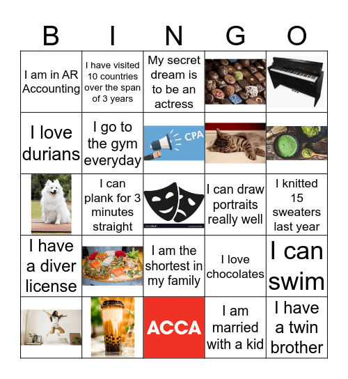 Human Bingo Card