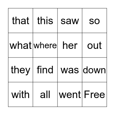 4th Quarter Bingo Card