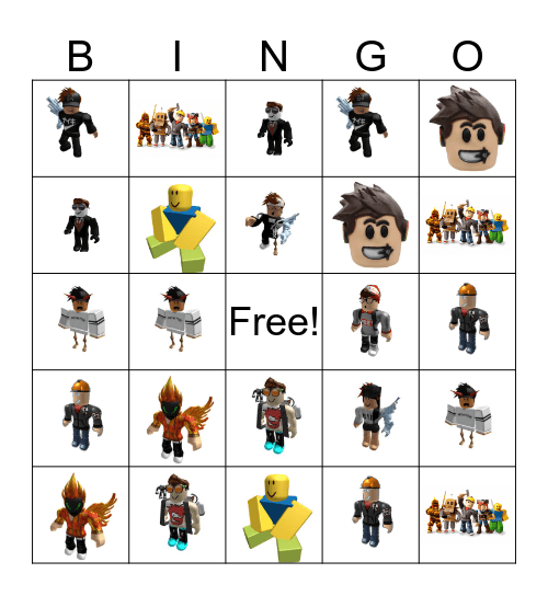 Nikko's ROBLOX BINGO Card