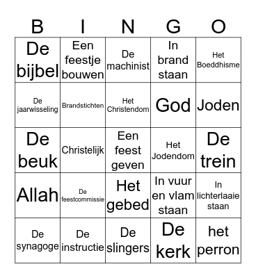 7 eeb juni 14 deel 2 Bingo Card