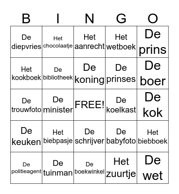 3/4 eeb kern 11 Bingo Card