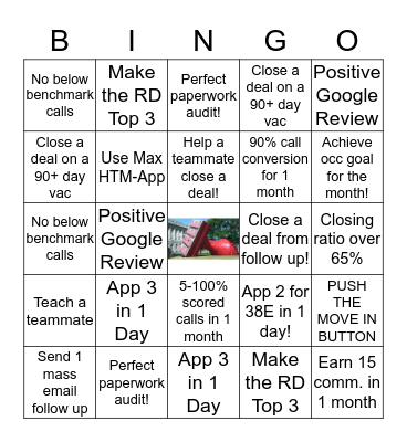 PRV Bingo Card