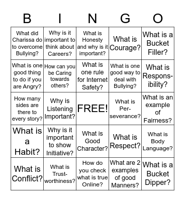 End of the Year Bingo! Bingo Card