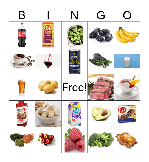 Food: Friend or Foe?  Bingo Card