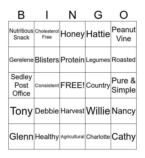 Hubs Bingo Card