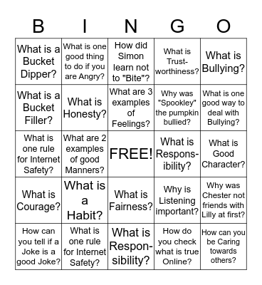 End of the Year Bingo! Bingo Card