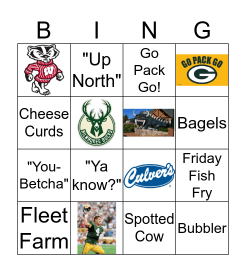 Wisconsin Trivia Bingo Card