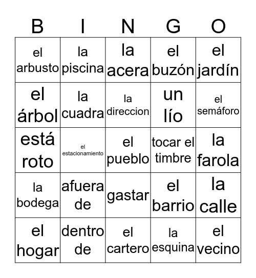 List #9 Bingo Card