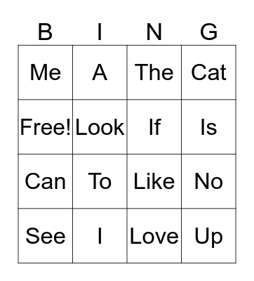 Target 1 Bingo Card