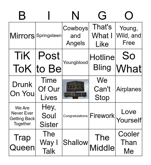 The 2010's Vol. 1 Bingo Card