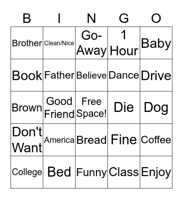 A.S.L. Bingo! Bingo Card